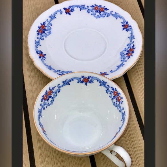 Early 20th Century Antique Schumann Bavaria US ZONE Germany Teacup & Saucer - Picture 5 of 10